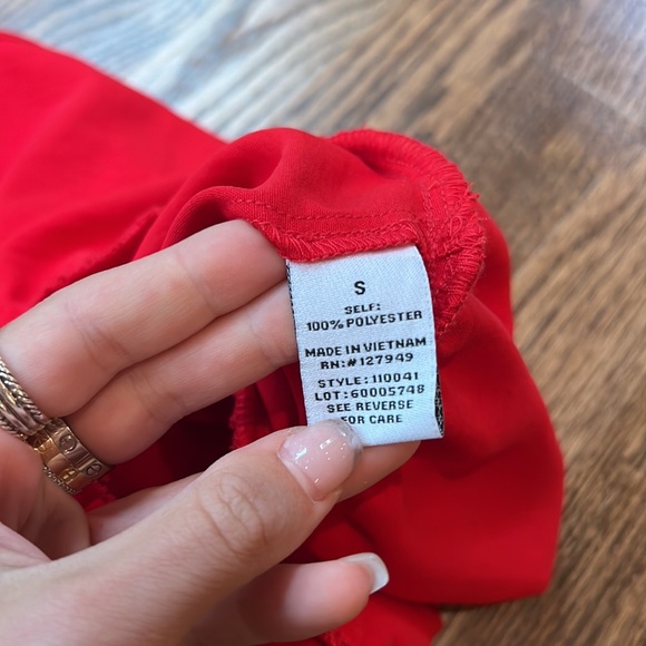 NWT EMMA & MICHELE CLAY RUFFLE DRESS - Picture 6 of 6